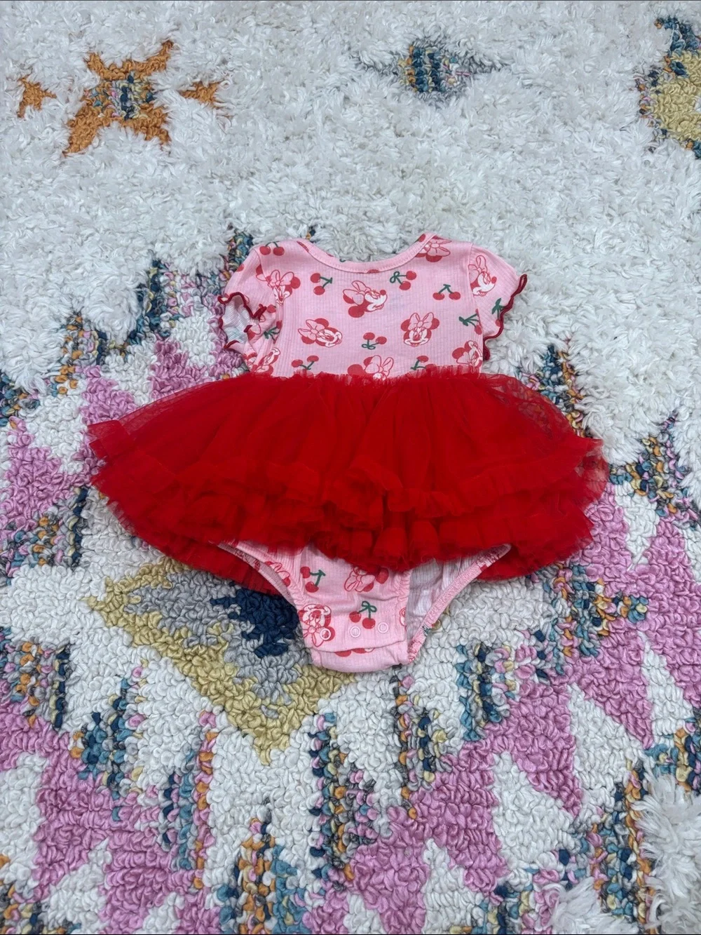 Minnie Mouse Cherry Onesie